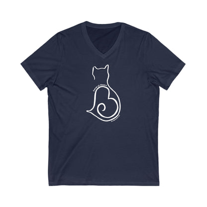 Silhouette | FUNDRAISER for Feral At Heart | Unisex V-Neck Tee - Detezi Designs-71120947381139513924