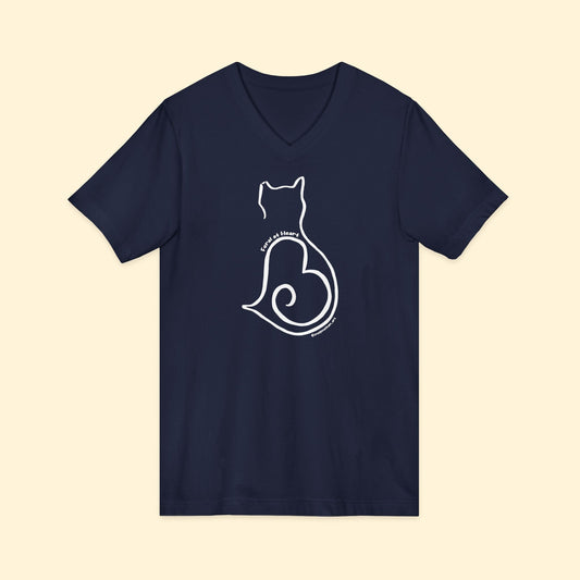 Silhouette | FUNDRAISER for Feral At Heart | Unisex V - Neck Tee - Detezi Designs - 71120947381139513924