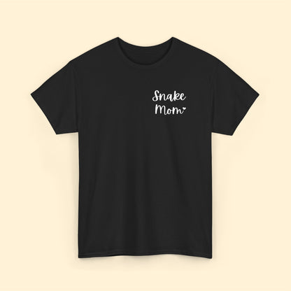 Snake Mom | Pocket Print | Unisex T-shirt - Detezi Designs-29475463159573037601