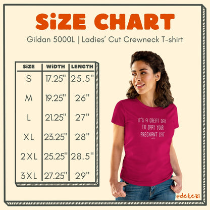 Spay Your Pregnant Cat | Women's Midweight Cotton Tee - Detezi Designs - 33632971755973005269