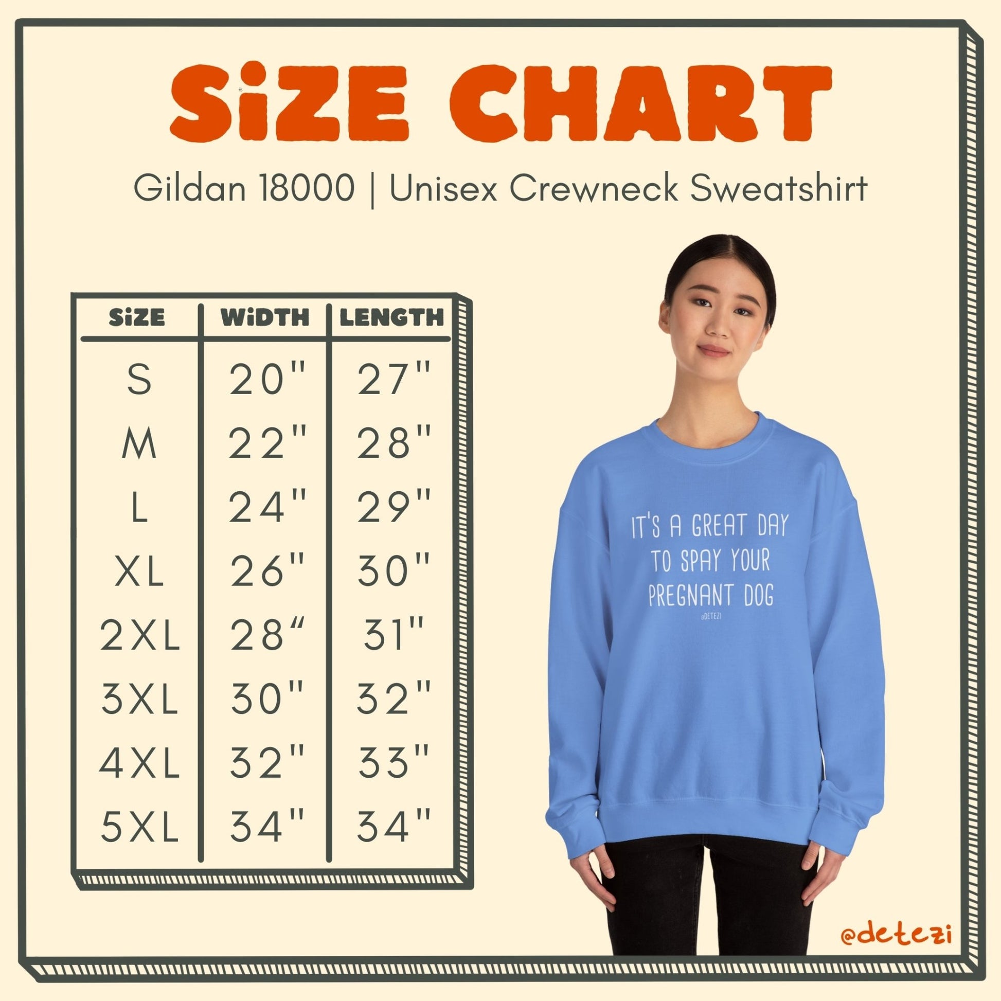 Spay Your Pregnant Dog | Crewneck Sweatshirt - Detezi Designs - 24851766762377181933