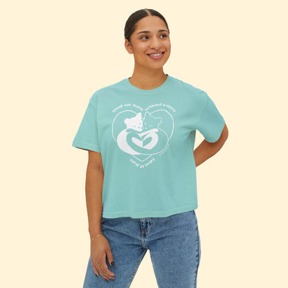 Speak For Those Without A Voice | FUNDRAISER for Feral At Heart | Comfort Colors Boxy Tee - Detezi Designs - 16804441347290801915