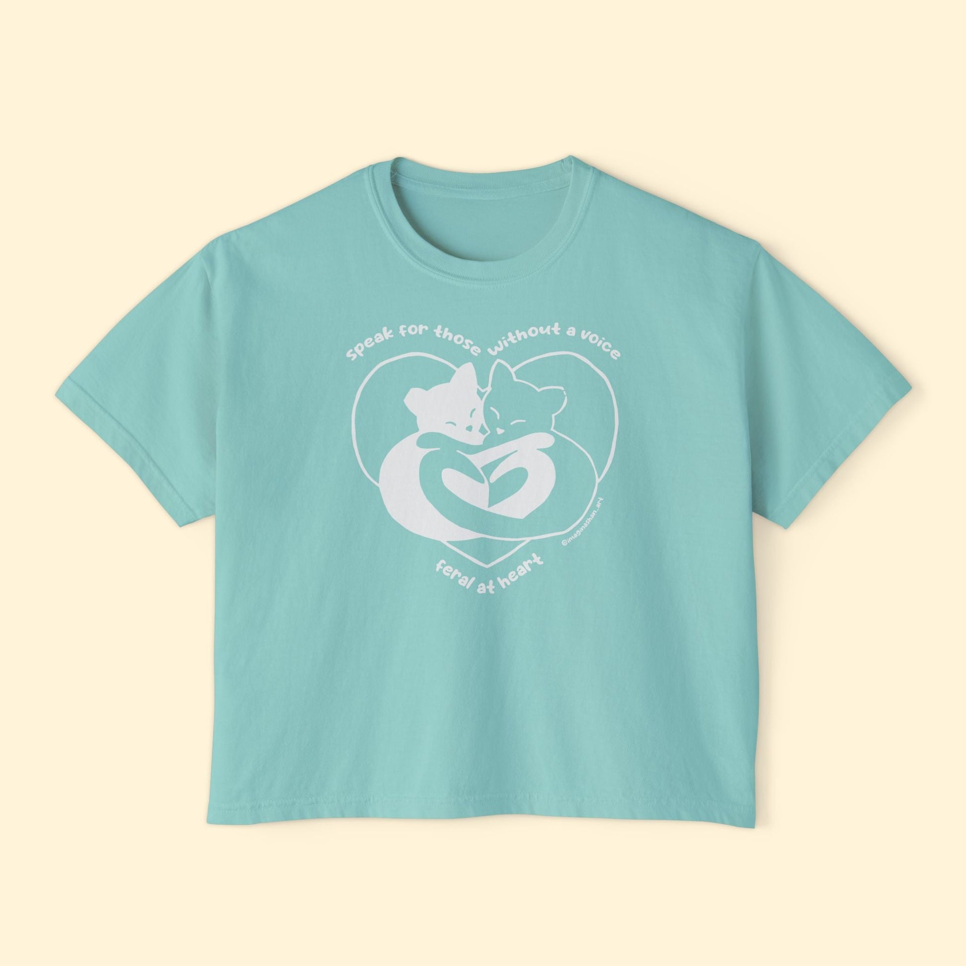 Speak For Those Without A Voice | FUNDRAISER for Feral At Heart | Comfort Colors Boxy Tee - Detezi Designs - 22825221250444094012