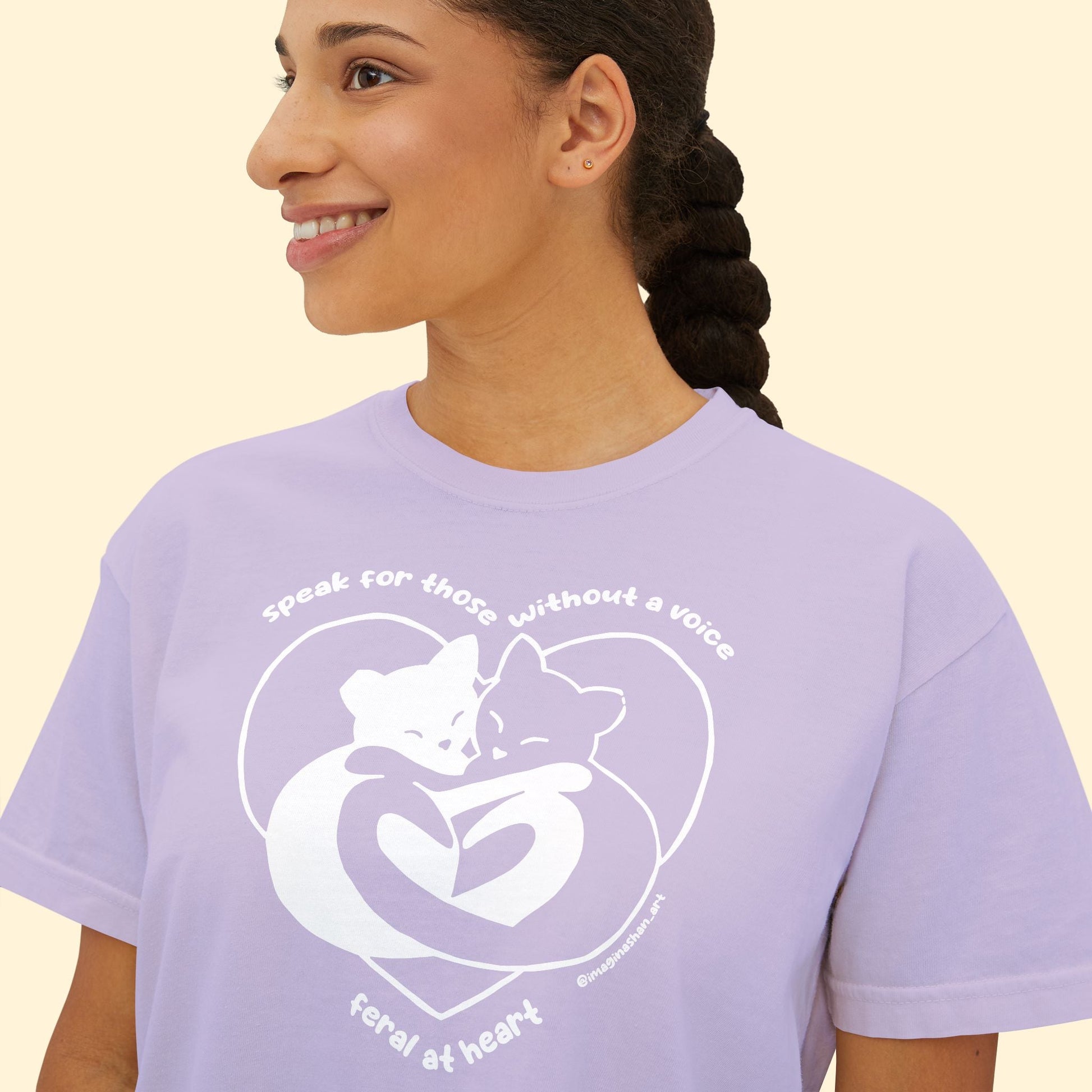 Speak For Those Without A Voice | FUNDRAISER for Feral At Heart | Comfort Colors Boxy Tee - Detezi Designs - 23807640420626713106