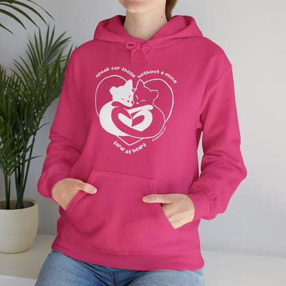 Speak For Those Without A Voice | FUNDRAISER for Feral At Heart | Hooded Sweatshirt - Detezi Designs-31887667874152454836