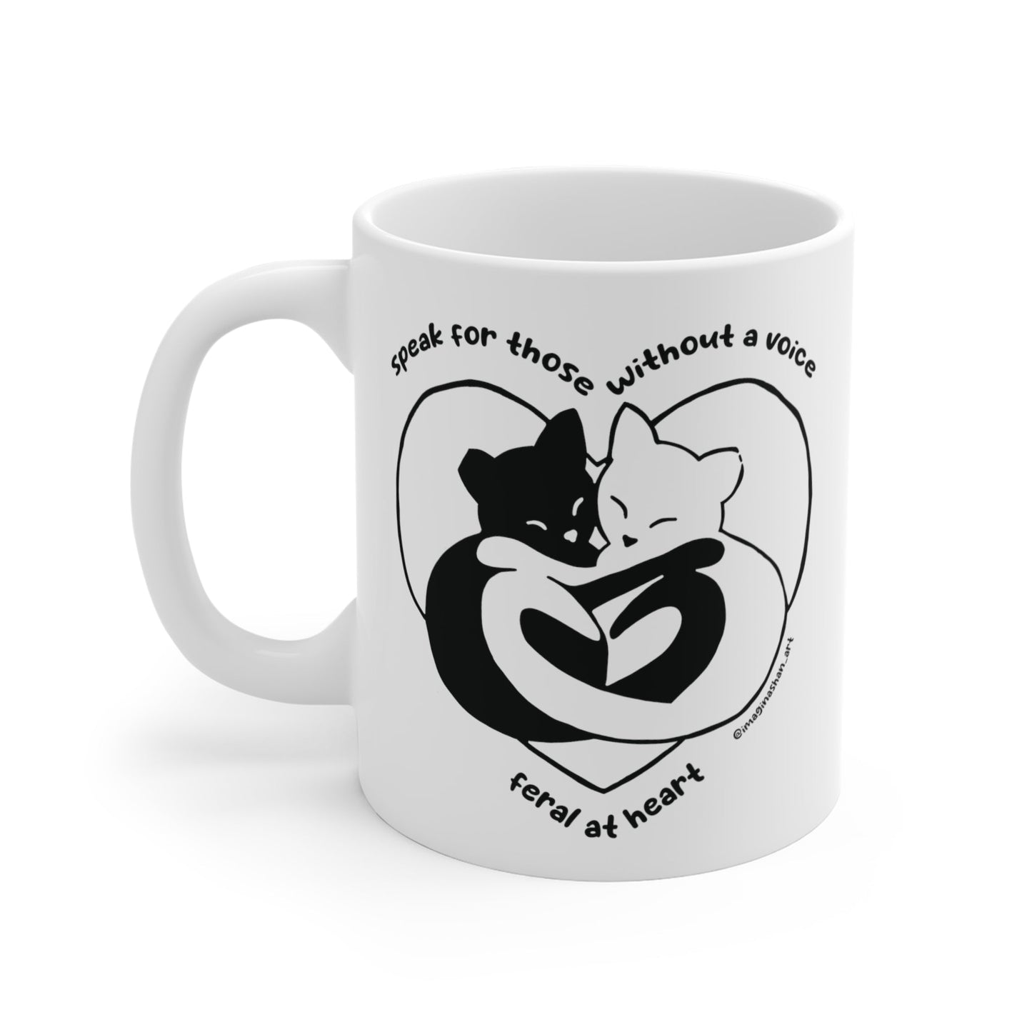 Speak For Those Without A Voice | FUNDRAISER for Feral At Heart | Mug - Detezi Designs-19522984302121886923