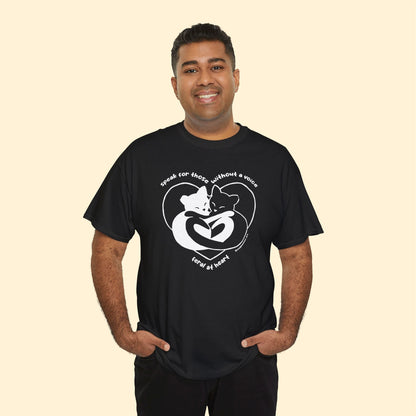 Speak For Those Without A Voice | FUNDRAISER for Feral At Heart | T-shirt - Detezi Designs - 12368631382417160398