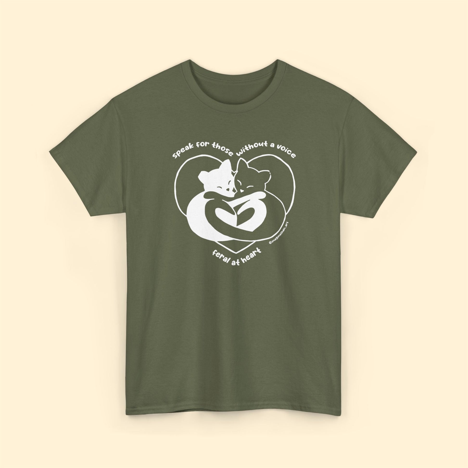 Speak For Those Without A Voice | FUNDRAISER for Feral At Heart | T-shirt - Detezi Designs - 14940225837351676412