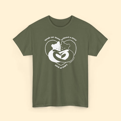 Speak For Those Without A Voice | FUNDRAISER for Feral At Heart | T-shirt - Detezi Designs - 14940225837351676412