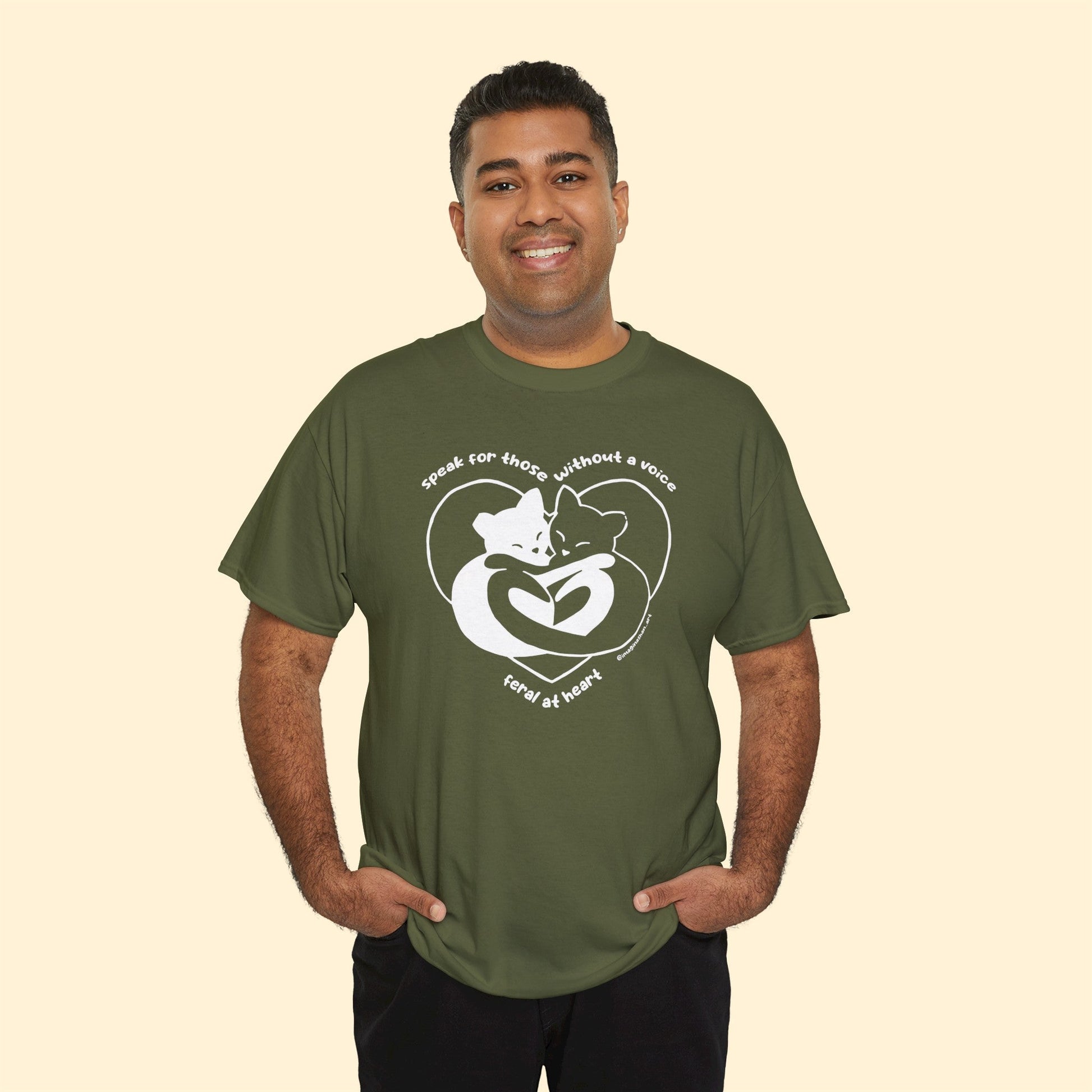 Speak For Those Without A Voice | FUNDRAISER for Feral At Heart | T-shirt - Detezi Designs-14940225837351676412