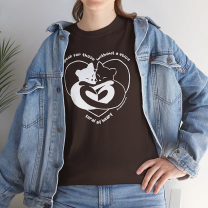 Speak For Those Without A Voice | FUNDRAISER for Feral At Heart | T-shirt - Detezi Designs - 15857424693183010971