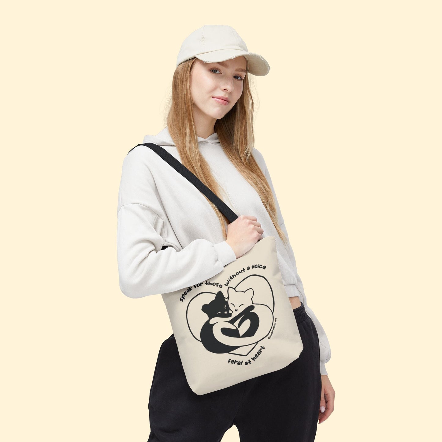 Speak For Those Without A Voice | FUNDRAISER for Feral At Heart | Tote Bag - Detezi Designs - 10766650281716070670