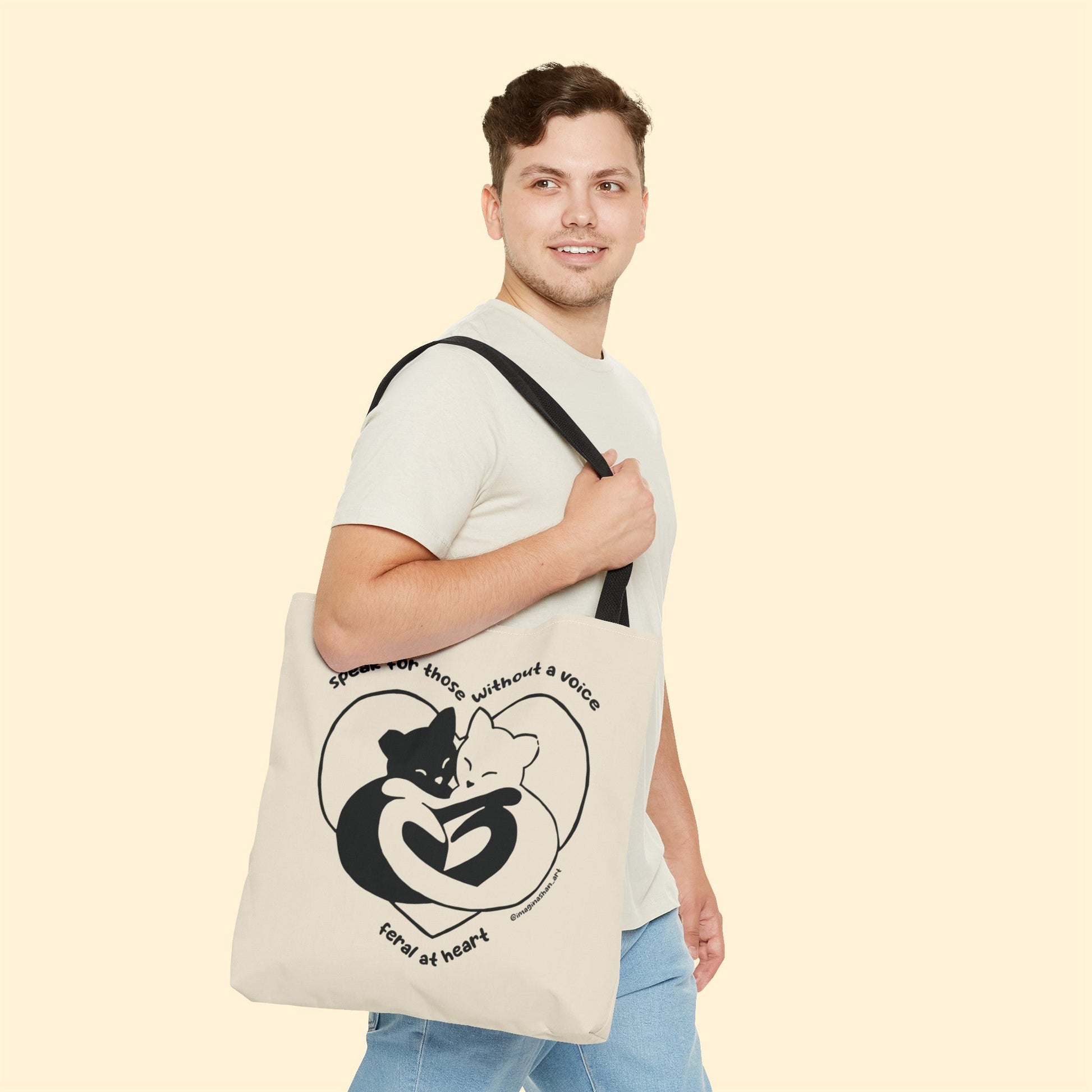 Speak For Those Without A Voice | FUNDRAISER for Feral At Heart | Tote Bag - Detezi Designs-13092260881698767663