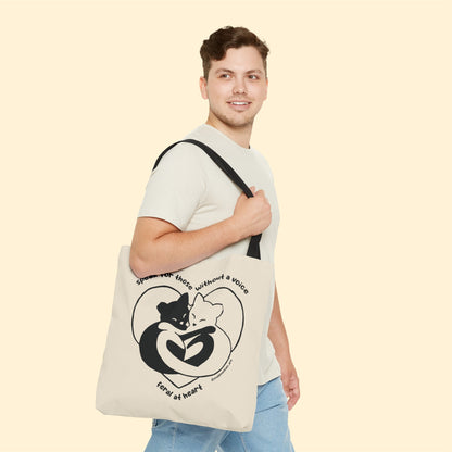 Speak For Those Without A Voice | FUNDRAISER for Feral At Heart | Tote Bag - Detezi Designs-13092260881698767663