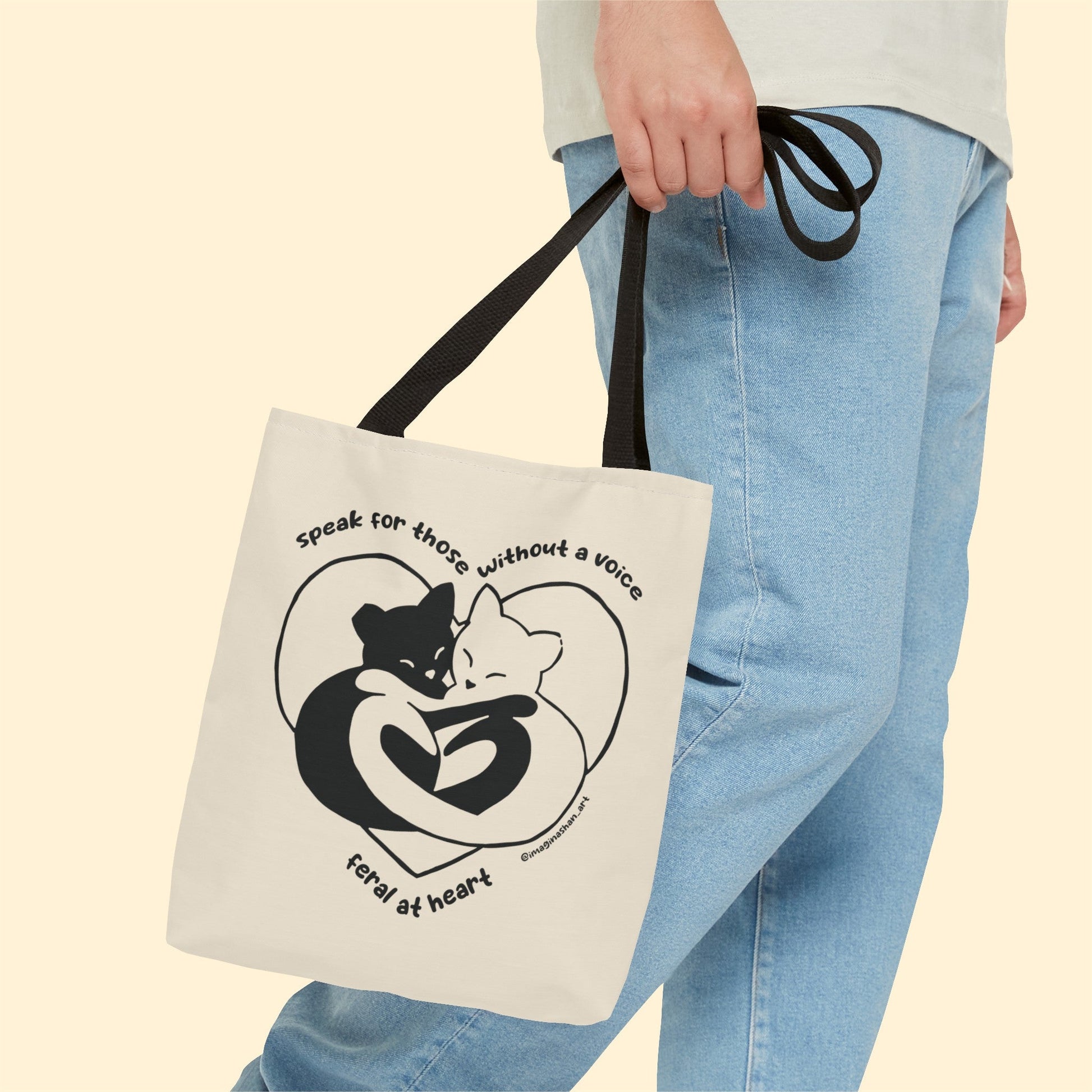 Speak For Those Without A Voice | FUNDRAISER for Feral At Heart | Tote Bag - Detezi Designs-13092260881698767663