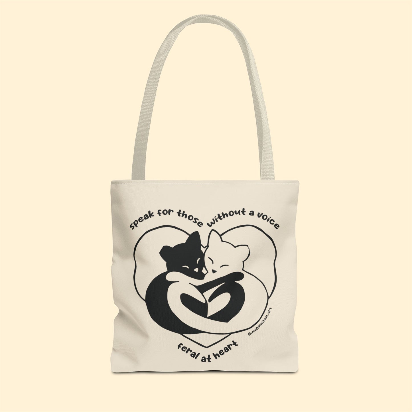 Speak For Those Without A Voice | FUNDRAISER for Feral At Heart | Tote Bag - Detezi Designs-13092260881698767663