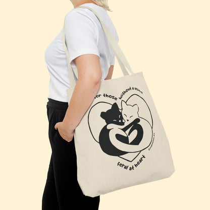 Speak For Those Without A Voice | FUNDRAISER for Feral At Heart | Tote Bag - Detezi Designs-13092260881698767663