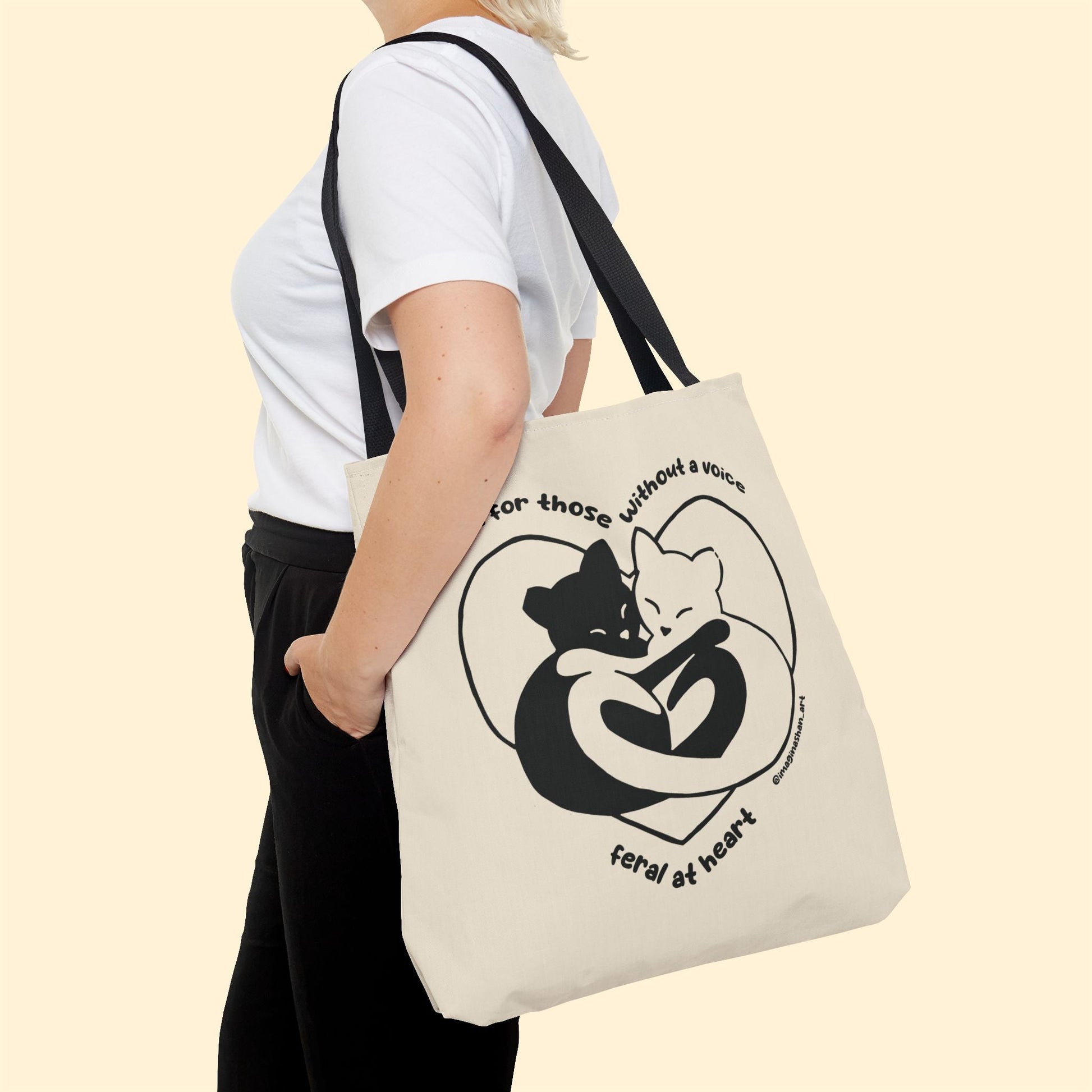 Speak For Those Without A Voice | FUNDRAISER for Feral At Heart | Tote Bag - Detezi Designs - 29692604946800298732