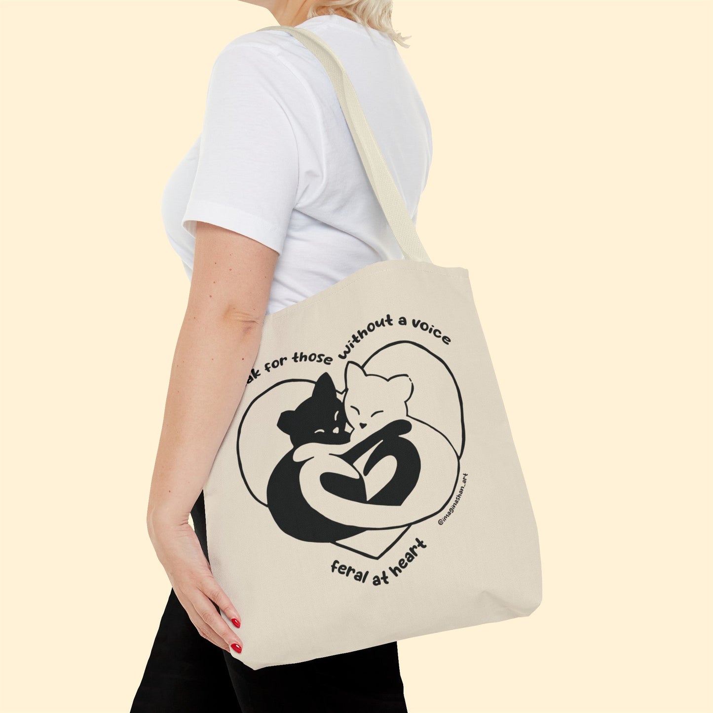 Speak For Those Without A Voice | FUNDRAISER for Feral At Heart | Tote Bag - Detezi Designs-43713274183511276318