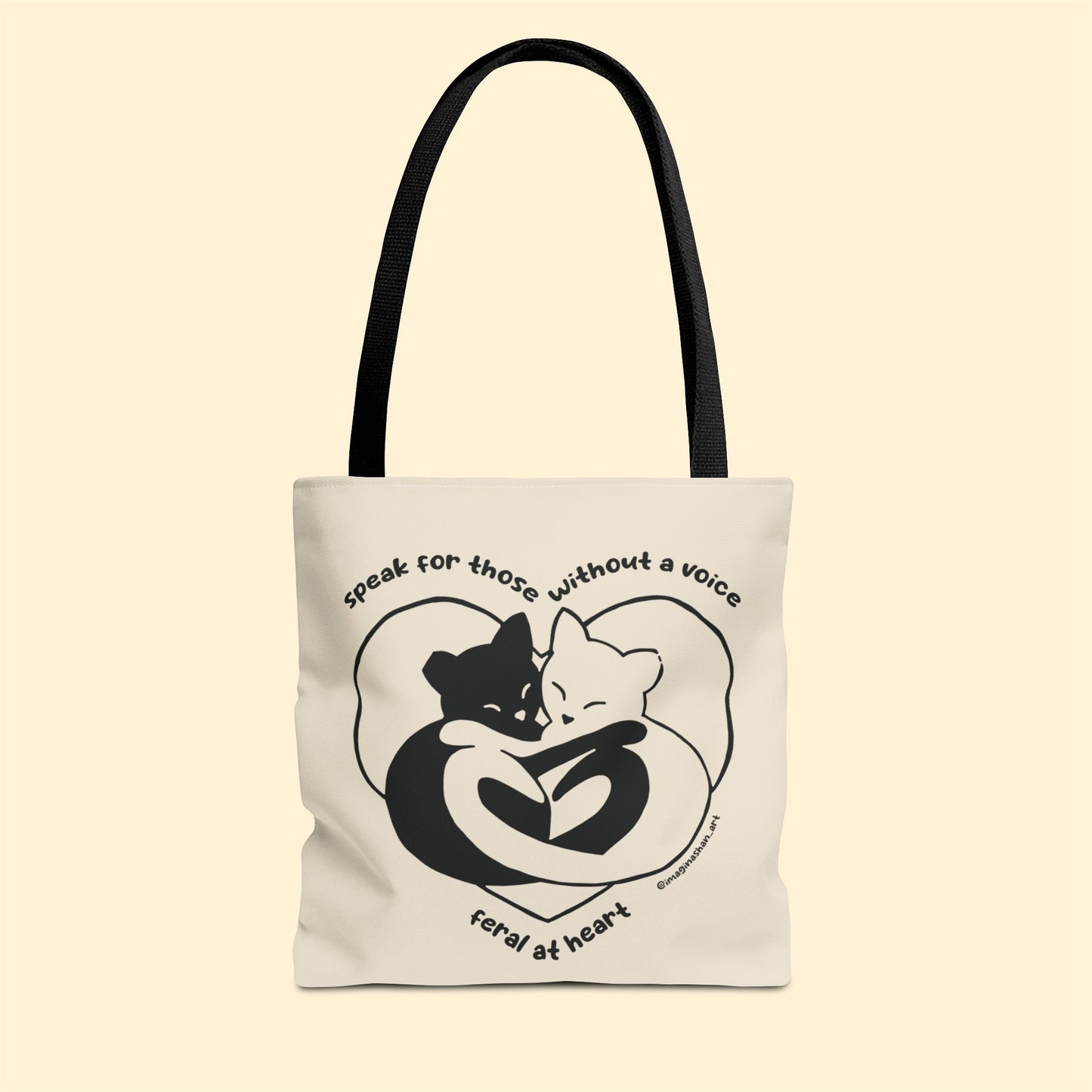 Speak For Those Without A Voice | FUNDRAISER for Feral At Heart | Tote Bag - Detezi Designs-43713274183511276318