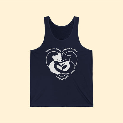 Speak For Those Without A Voice | FUNDRAISER for Feral at Heart | Unisex Jersey Tank - Detezi Designs-15982617764131903710