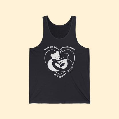 Speak For Those Without A Voice | FUNDRAISER for Feral at Heart | Unisex Jersey Tank - Detezi Designs - 20397046761990834360