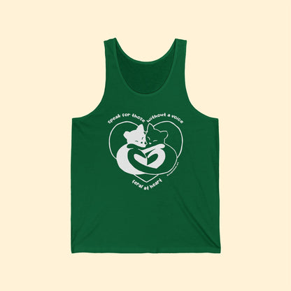 Speak For Those Without A Voice | FUNDRAISER for Feral at Heart | Unisex Jersey Tank - Detezi Designs - 62430898851158351583