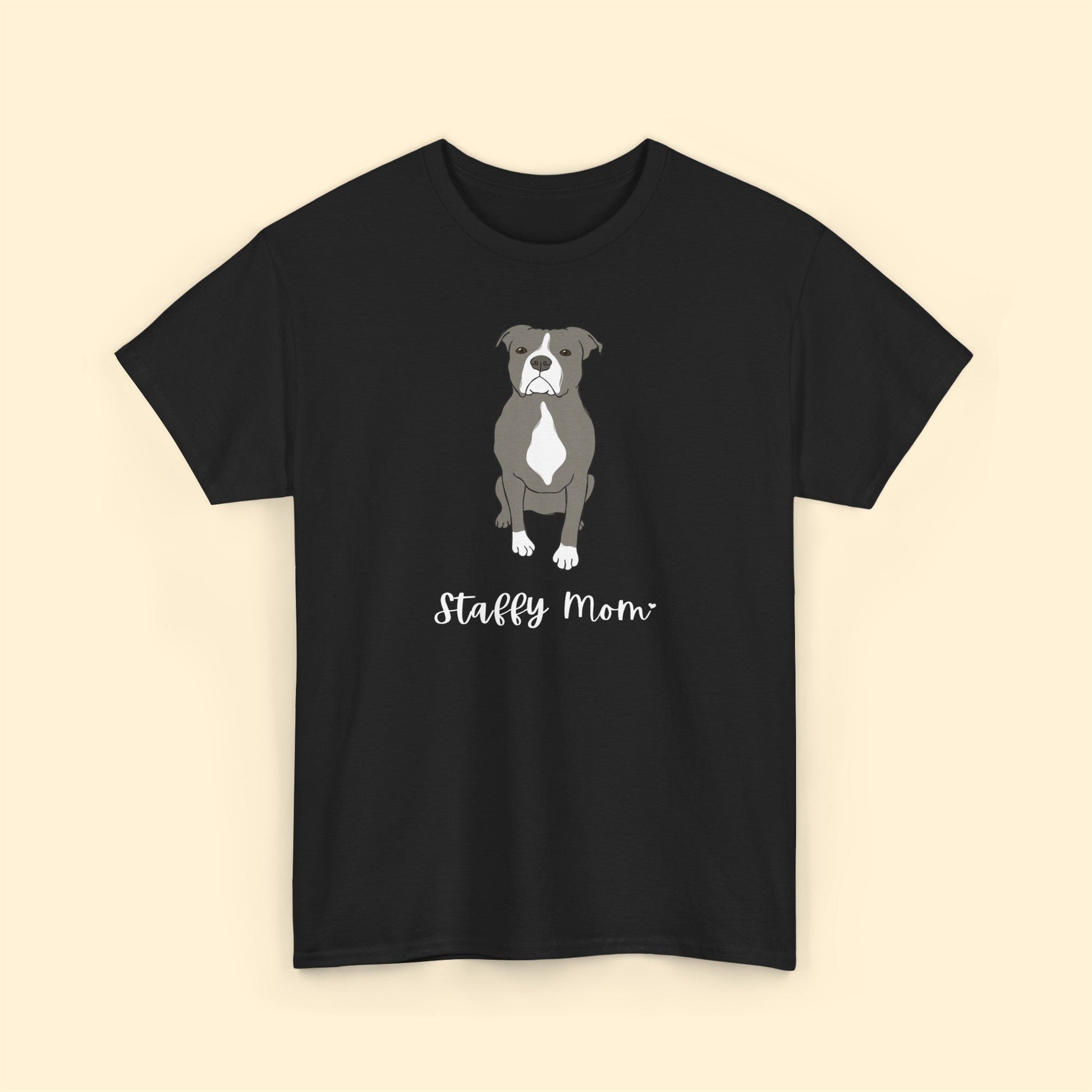 Staffy Mom | Unisex T-shirt - Detezi Designs-10404979812807417305