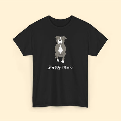 Staffy Mom | Unisex T-shirt - Detezi Designs-10404979812807417305