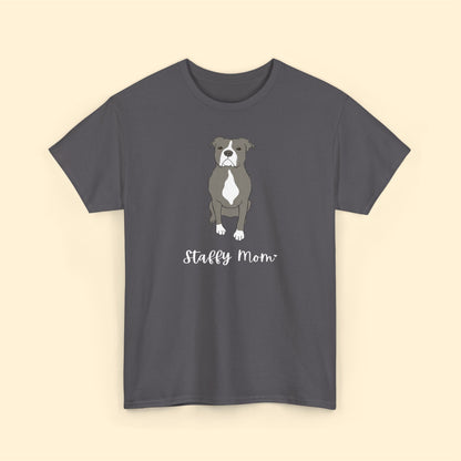 Staffy Mom | Unisex T-shirt - Detezi Designs-18239622245051620024