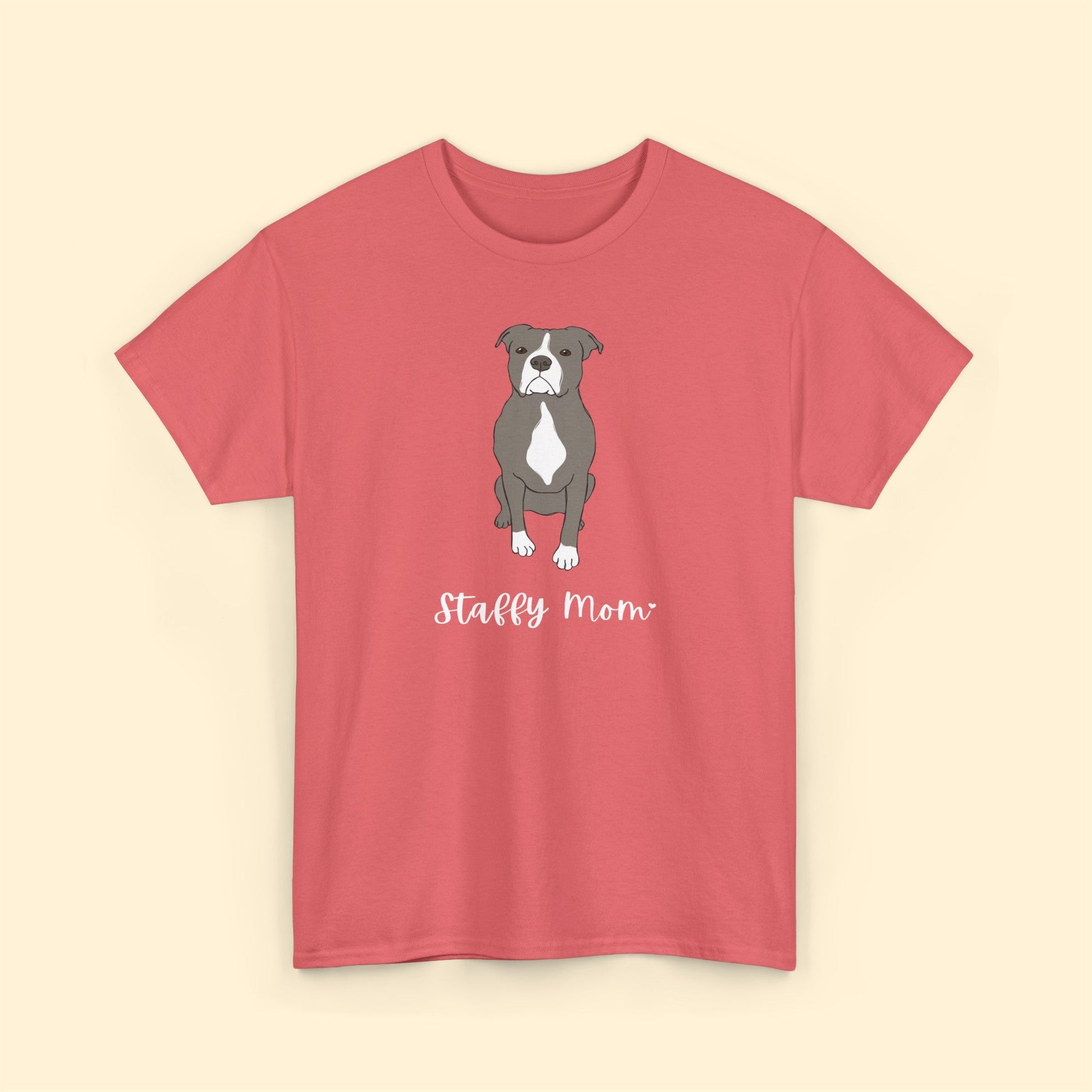 Staffy Mom | Unisex T-shirt - Detezi Designs-52183725627329196878