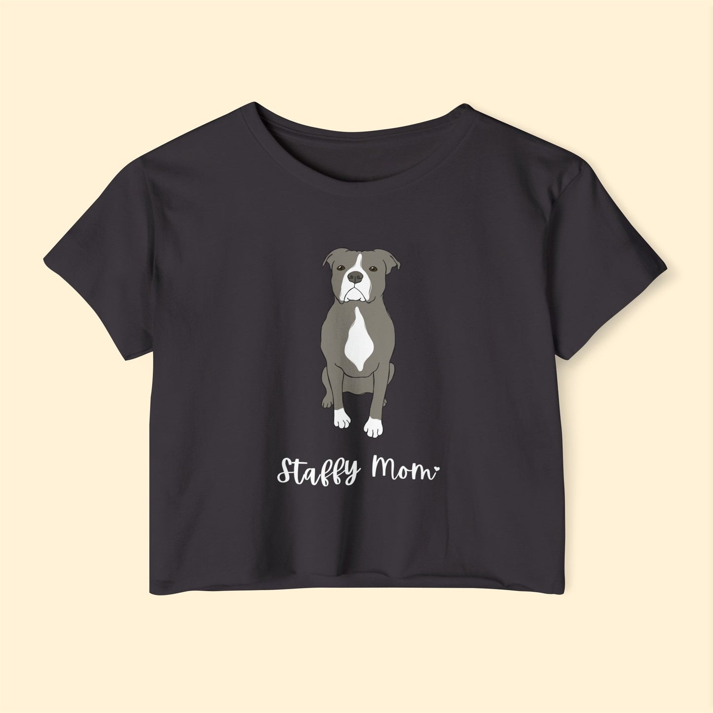 Staffy Mom | Women's Festival Crop Top - Detezi Designs-21516265742696754953