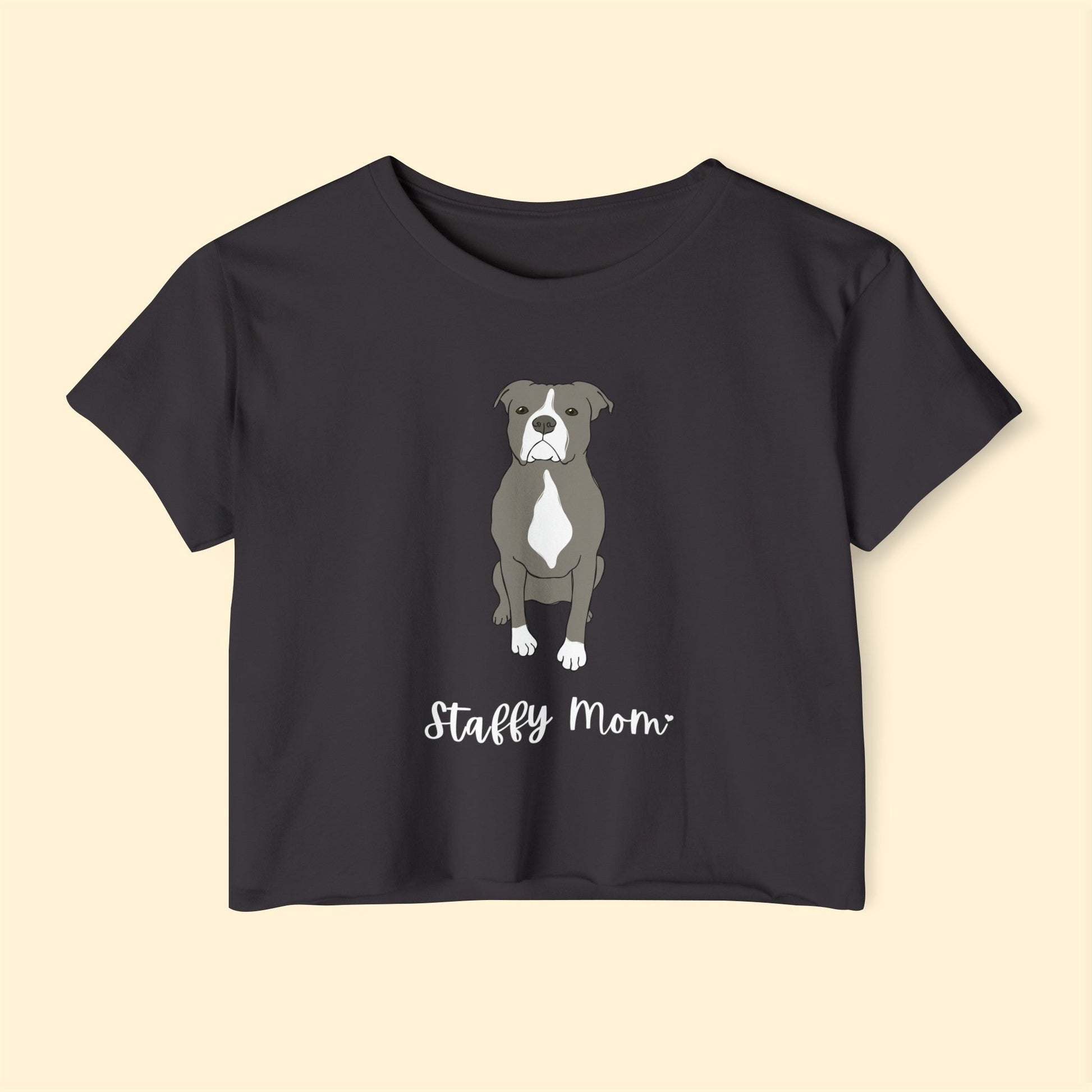 Staffy Mom | Women's Festival Crop Top - Detezi Designs-21516265742696754953