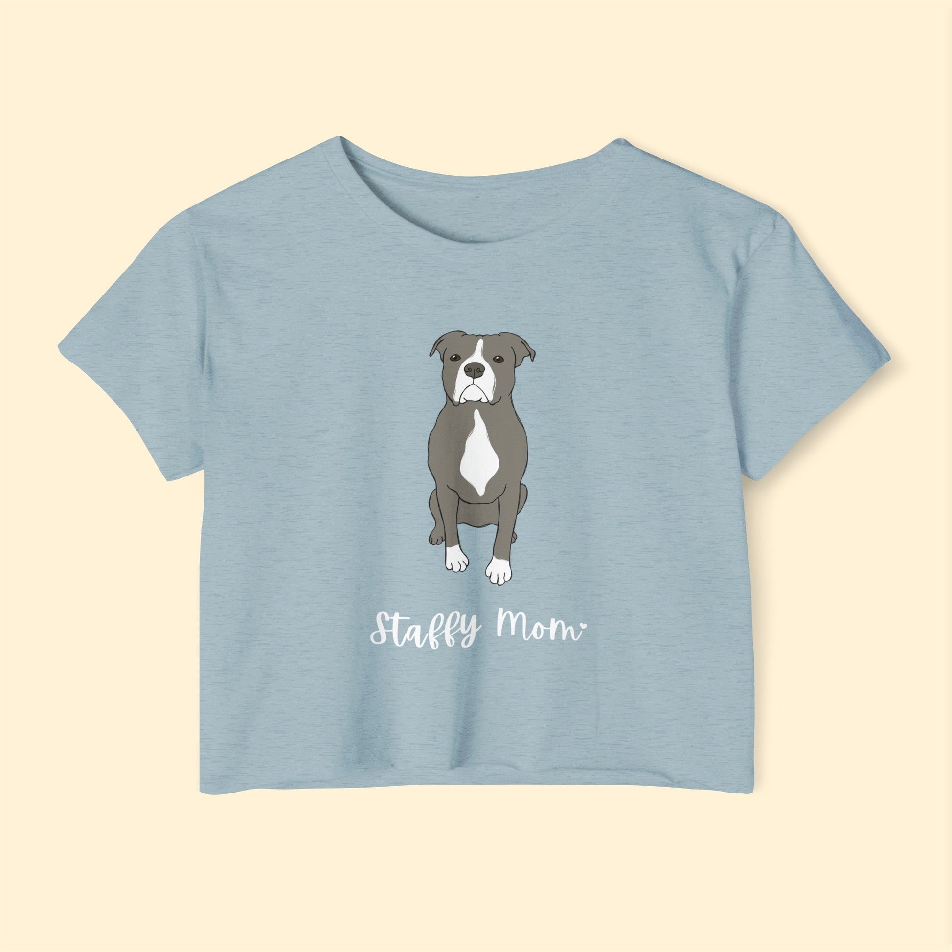 Staffy Mom | Women's Festival Crop Top - Detezi Designs-25328466188797693050