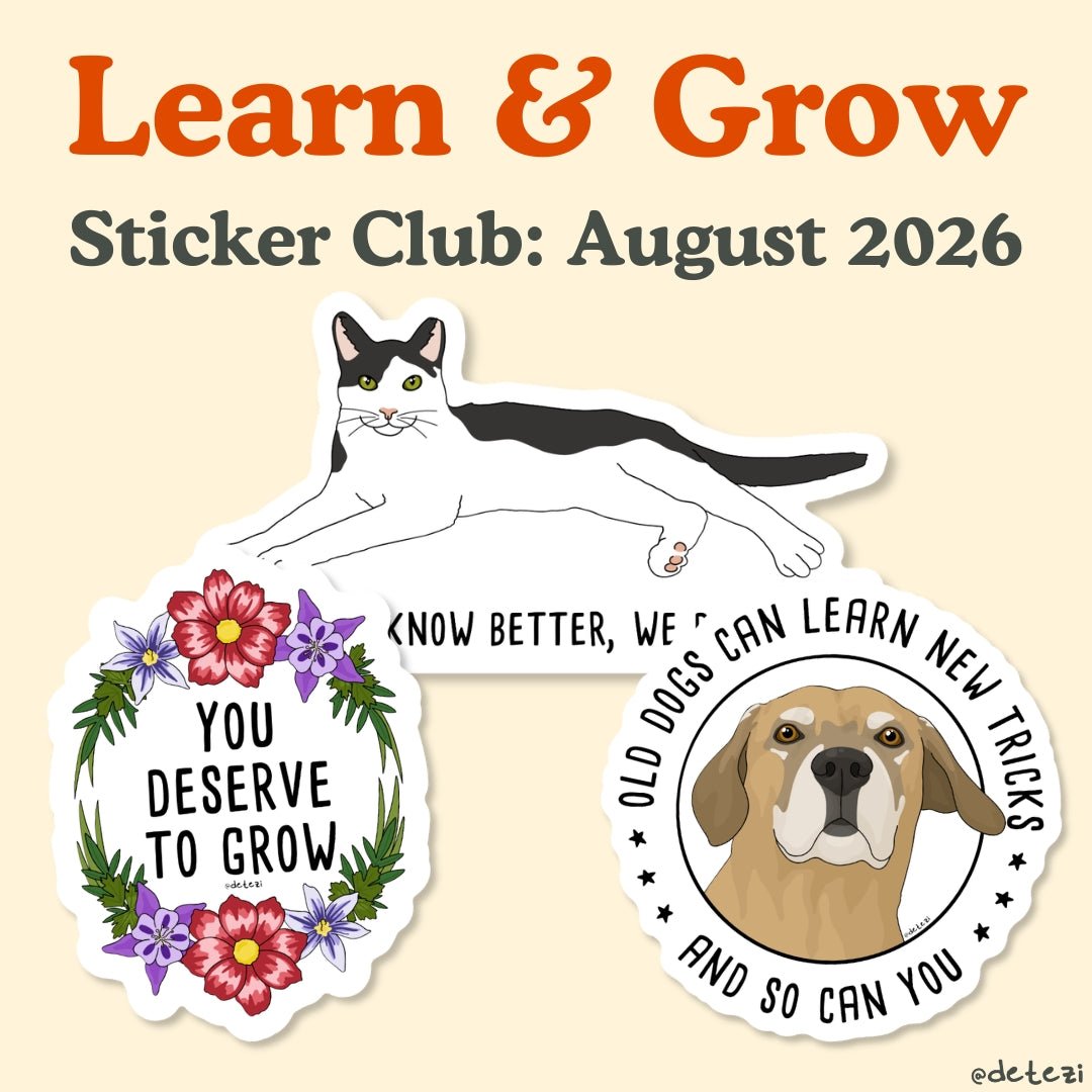 Sticker Club: Monthly Subscription - Detezi Designs-