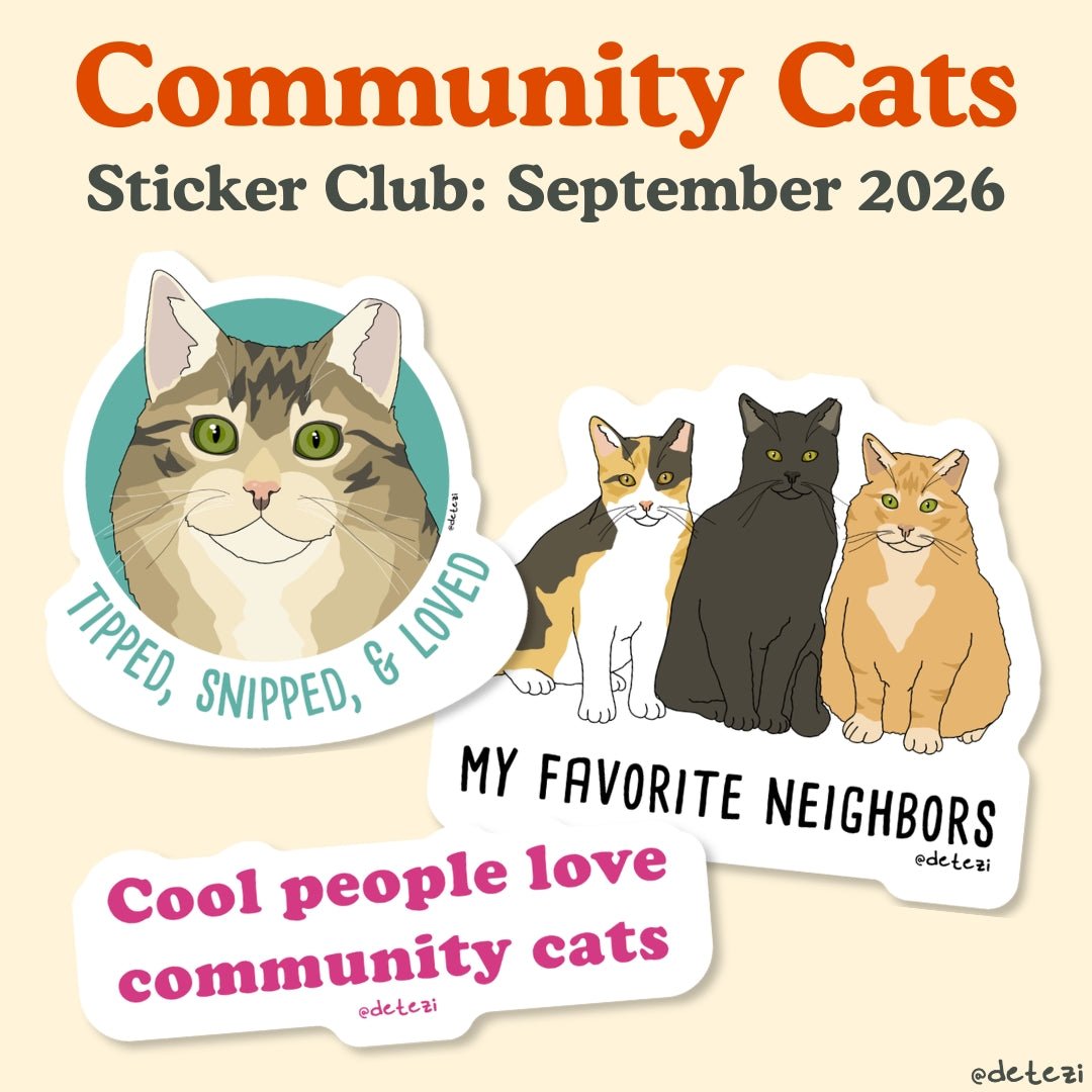 Sticker Club: Monthly Subscription - Detezi Designs-