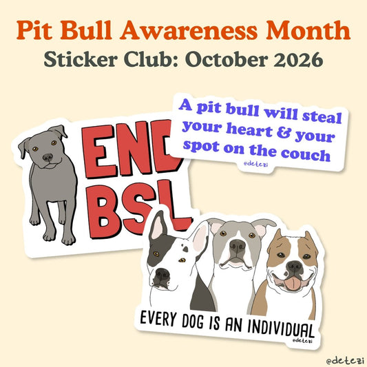Sticker Club: Monthly Subscription - Detezi Designs-