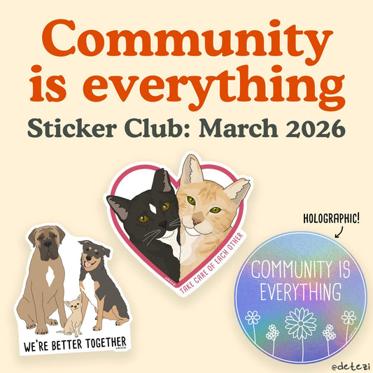 Sticker Club: Monthly Subscription - Detezi Designs - 