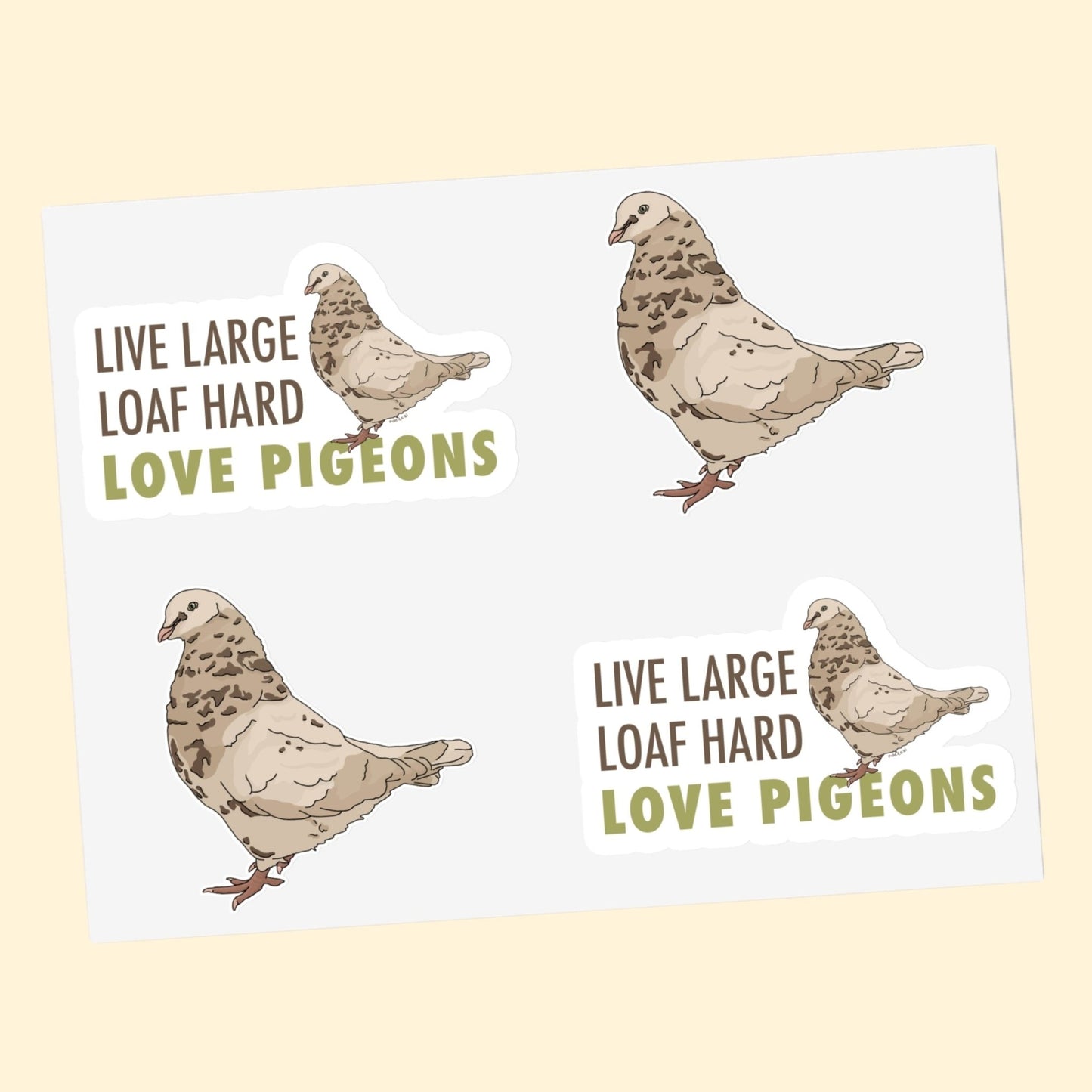 Stickers | FUNDRAISER | Moose's Flock | Loaf Hard - Detezi Designs - 20225079921810717544