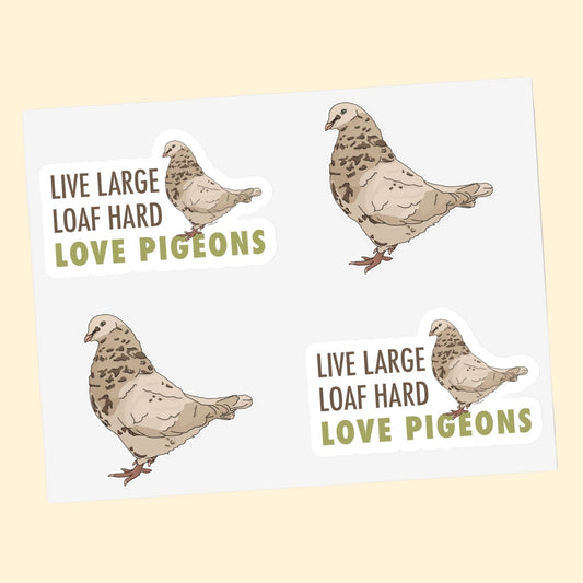 Stickers | FUNDRAISER | Moose's Flock | Loaf Hard - Detezi Designs - 20225079921810717544