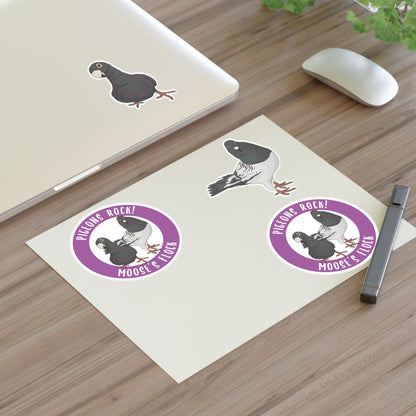 Stickers | FUNDRAISER | Moose's Flock | Pigeons Rock - Detezi Designs - 10567547155103511700