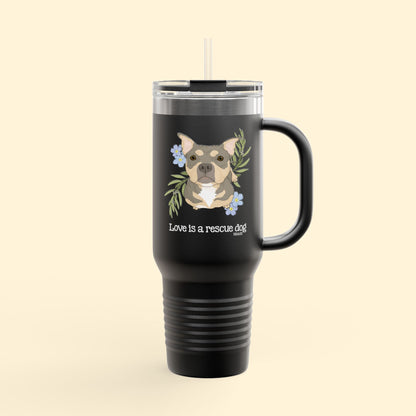 Sunshine | FUNDRAISER for HHART | Insulated Travel Mug, 40oz - Detezi Designs - 26140549355583516229