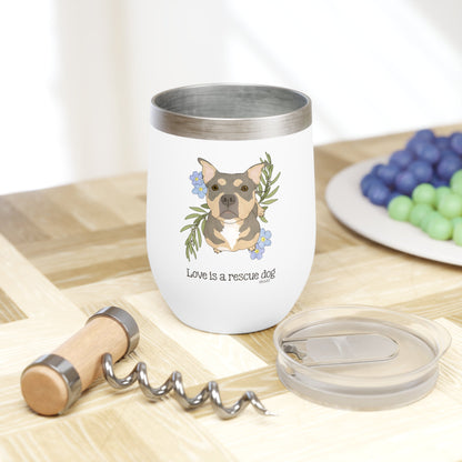 Sunshine | FUNDRAISER for HHART | Wine Tumbler - Detezi Designs - 30143118172141281784