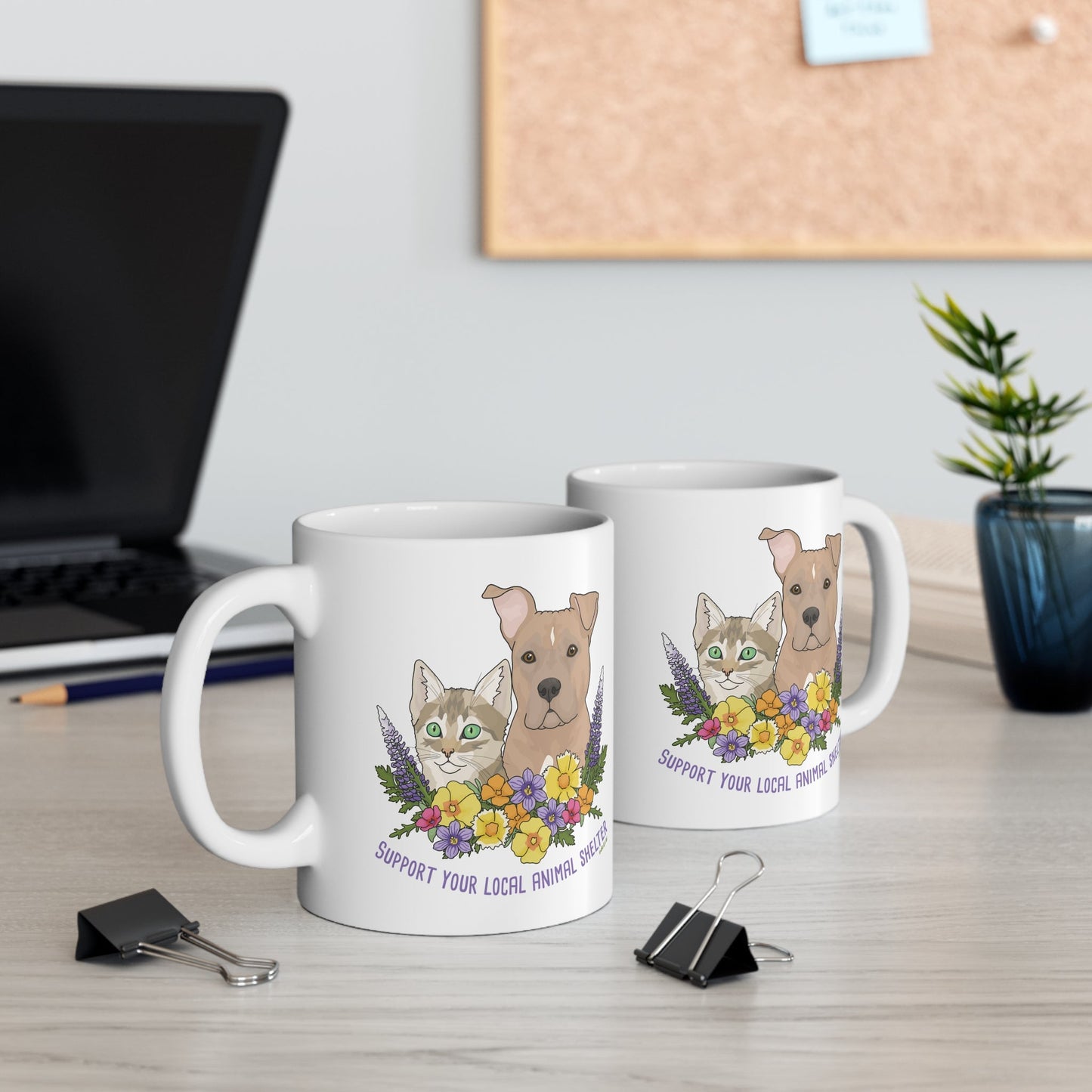 Support Your Local Animal Shelter | 11oz Mug - Detezi Designs - 23193148310391219059