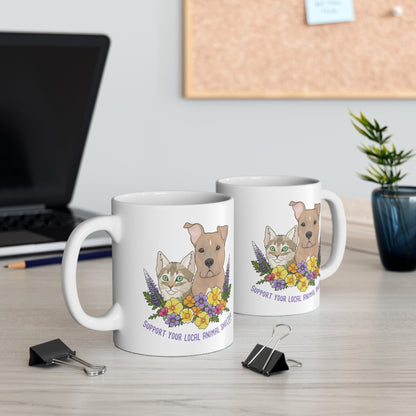 Support Your Local Animal Shelter | 11oz Mug - Detezi Designs - 23193148310391219059