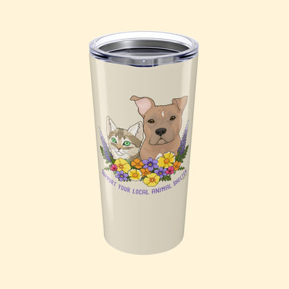 Support Your Local Animal Shelter | 20oz Tumbler - Detezi Designs - 11108964496069289196