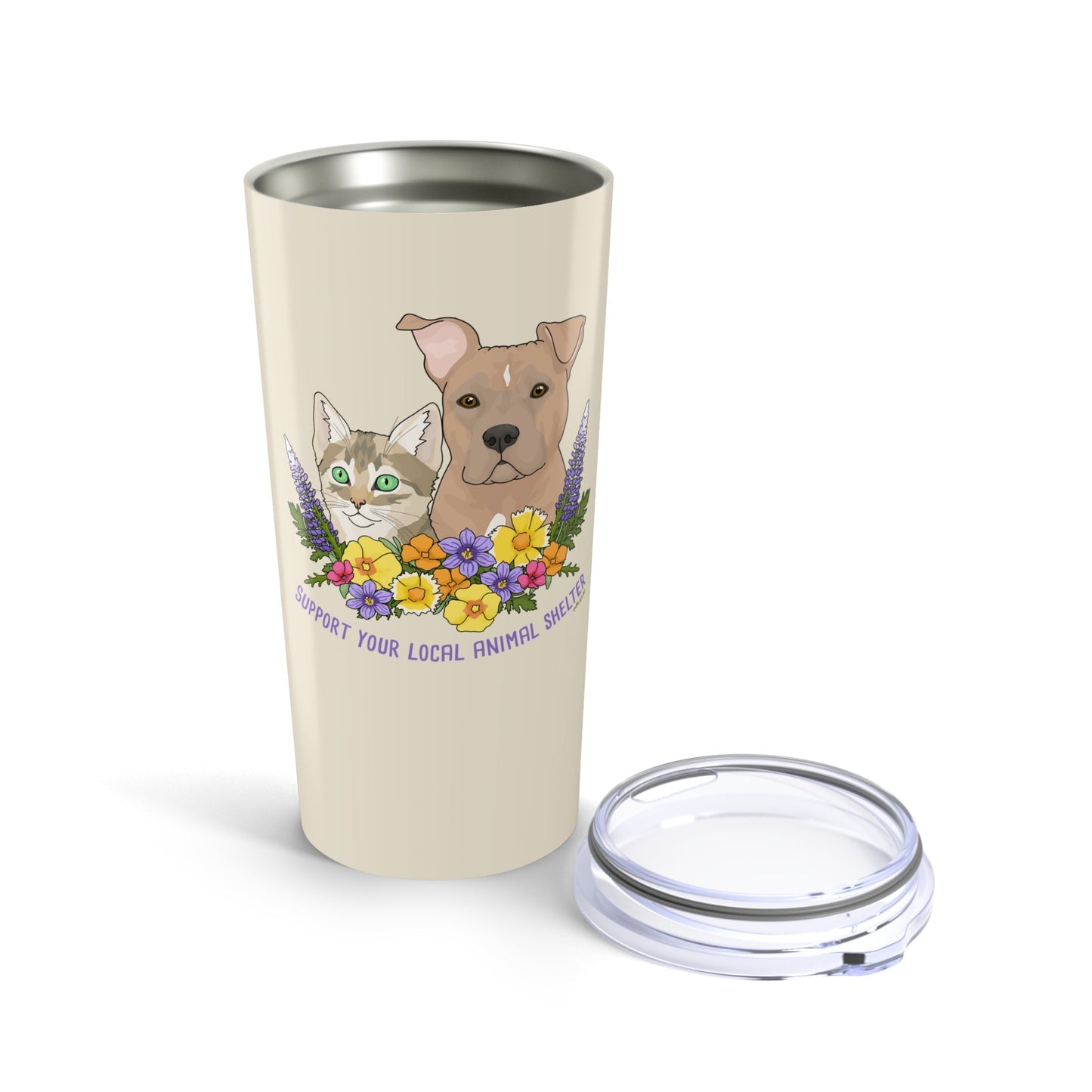 Support Your Local Animal Shelter | 20oz Tumbler - Detezi Designs - 11108964496069289196