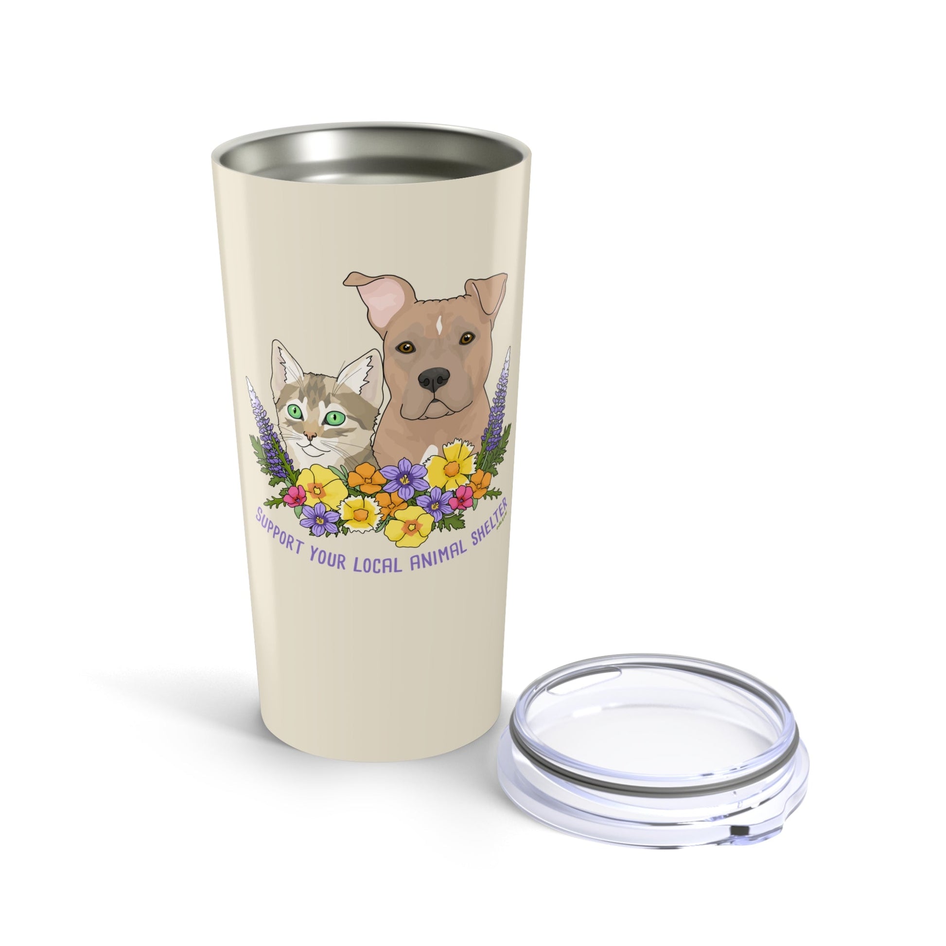 Support Your Local Animal Shelter | 20oz Tumbler - Detezi Designs - 11108964496069289196
