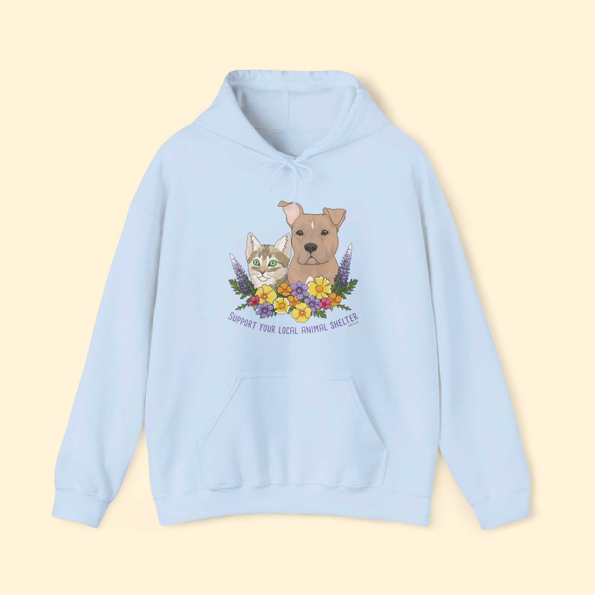 Support Your Local Animal Shelter | Hooded Sweatshirt - Detezi Designs - 10279258730167766660