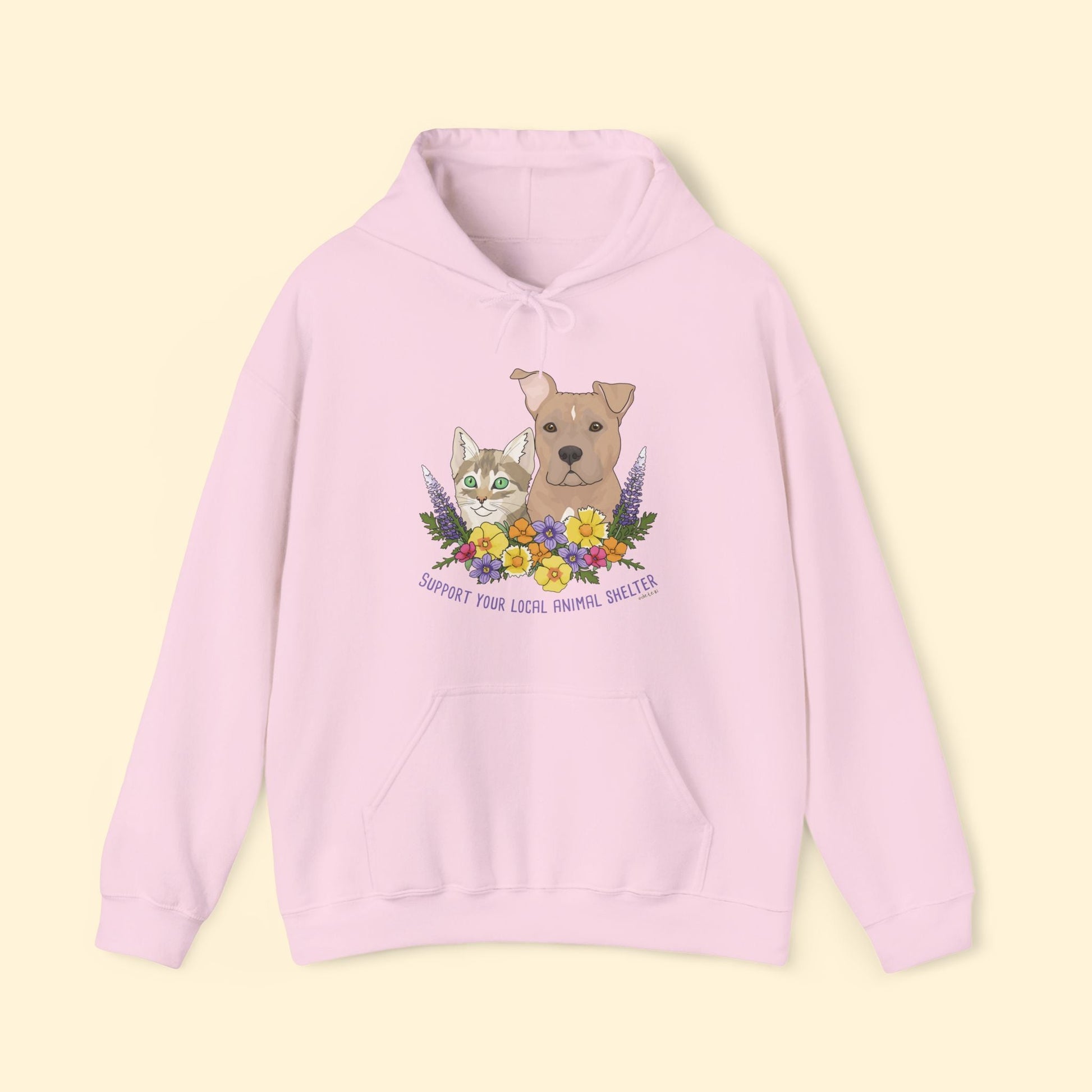 Support Your Local Animal Shelter | Hooded Sweatshirt - Detezi Designs - 32075220365795205702